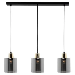 Lampa wisząca loftowa listwa złota SIERRA III