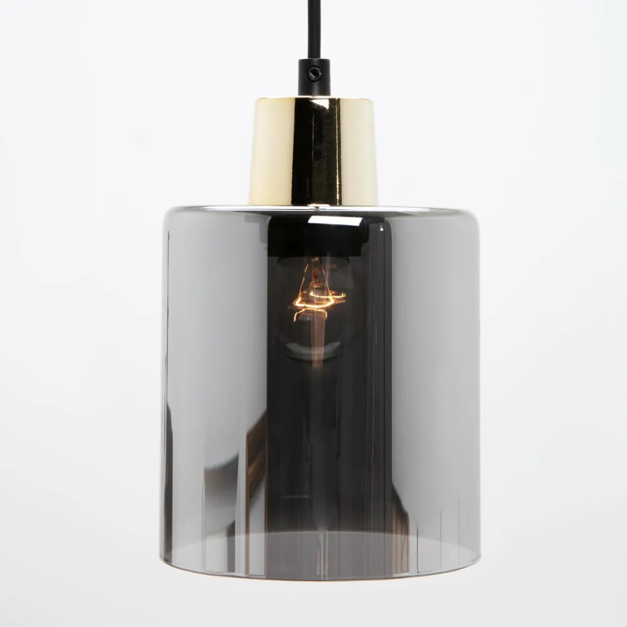 Lampa wisząca loftowa listwa złota SIERRA III