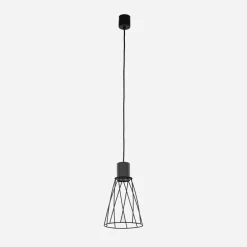 Lampa wisząca loftowa MODESTO BLACK I fi 16 cm
