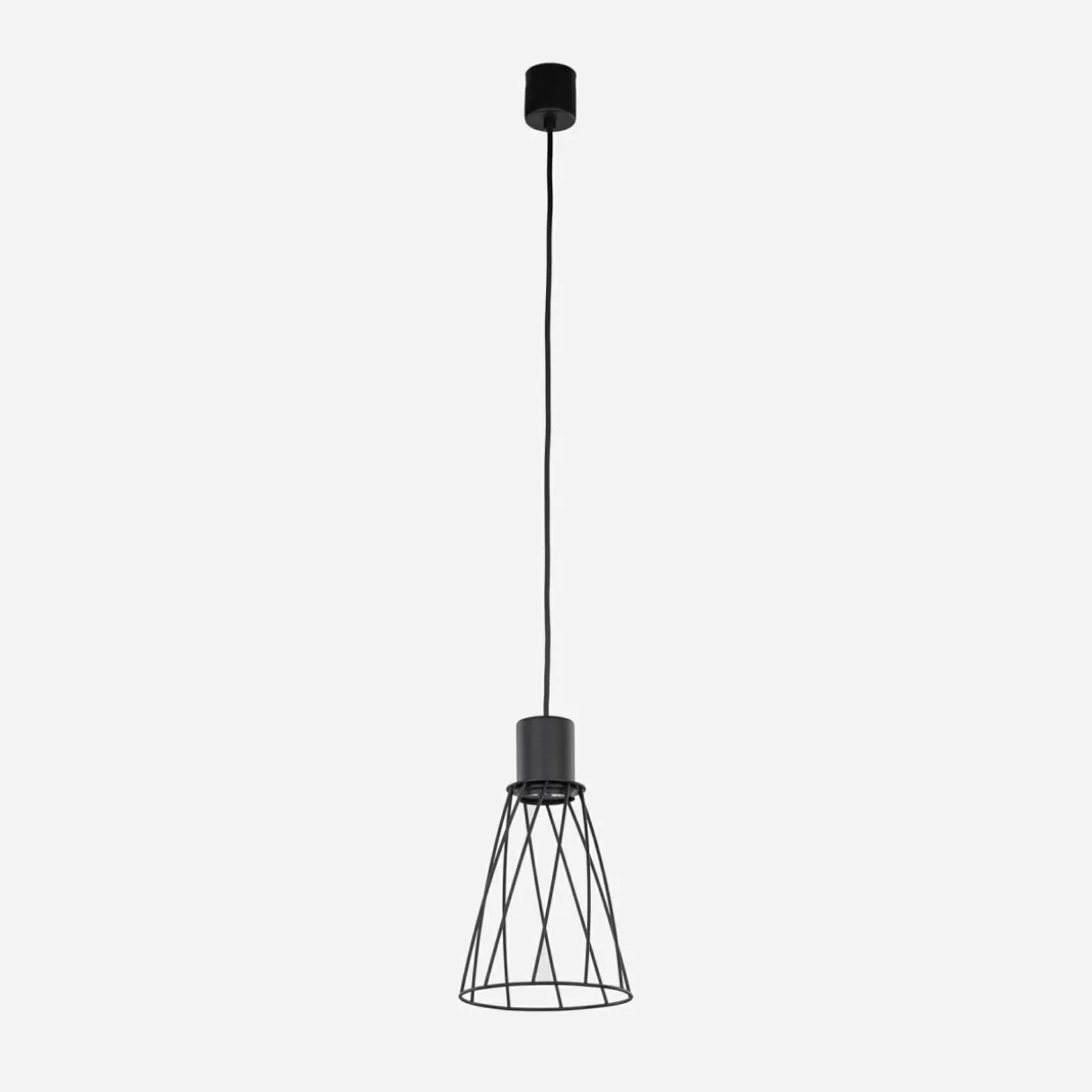 Lampa wisząca loftowa MODESTO BLACK I fi 16 cm
