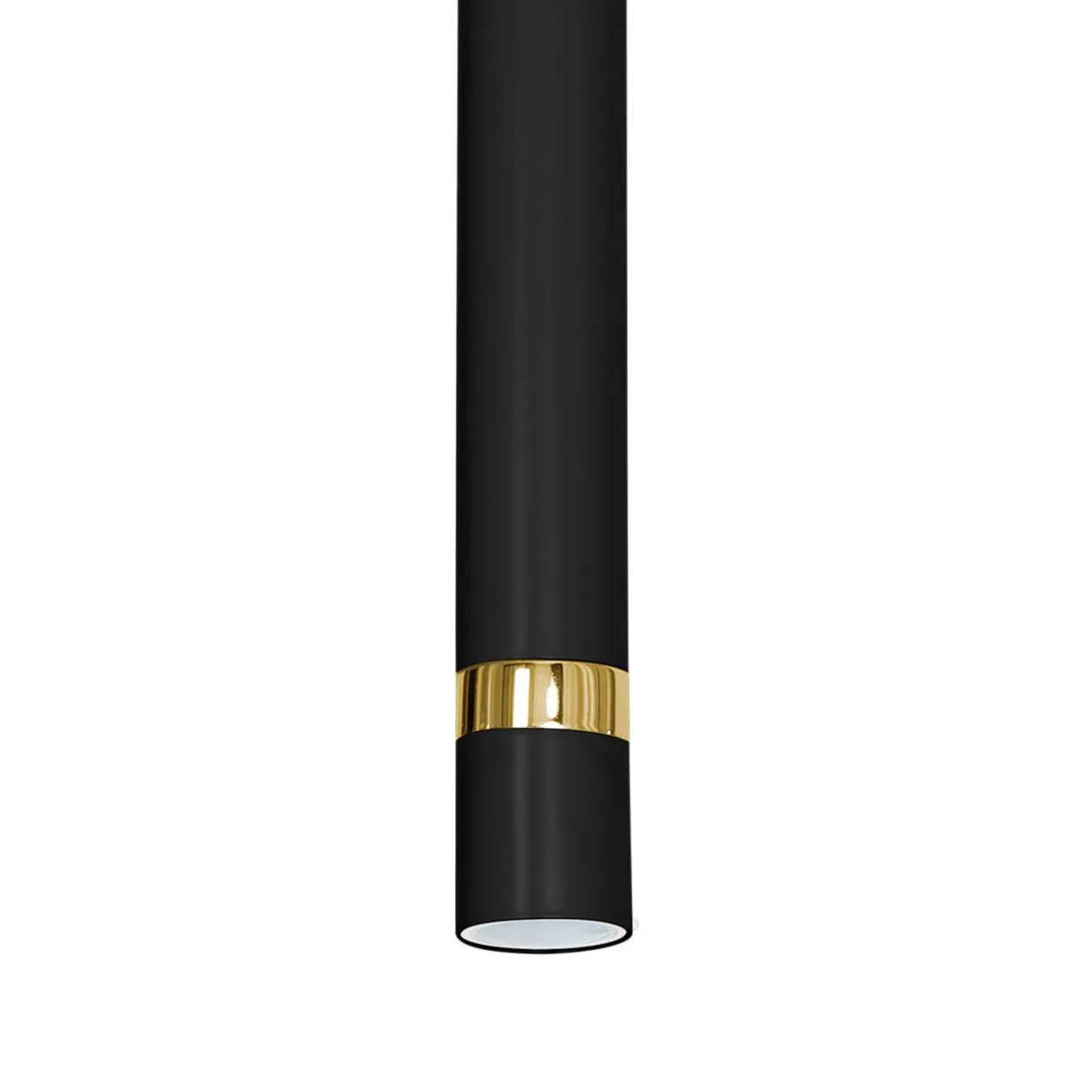Lampa wisząca loftowa tuba czarno-złota RENO