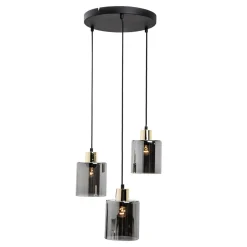 Lampa wisząca loftowa złota SIERRA III