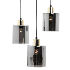 Lampa wisząca loftowa złota SIERRA III