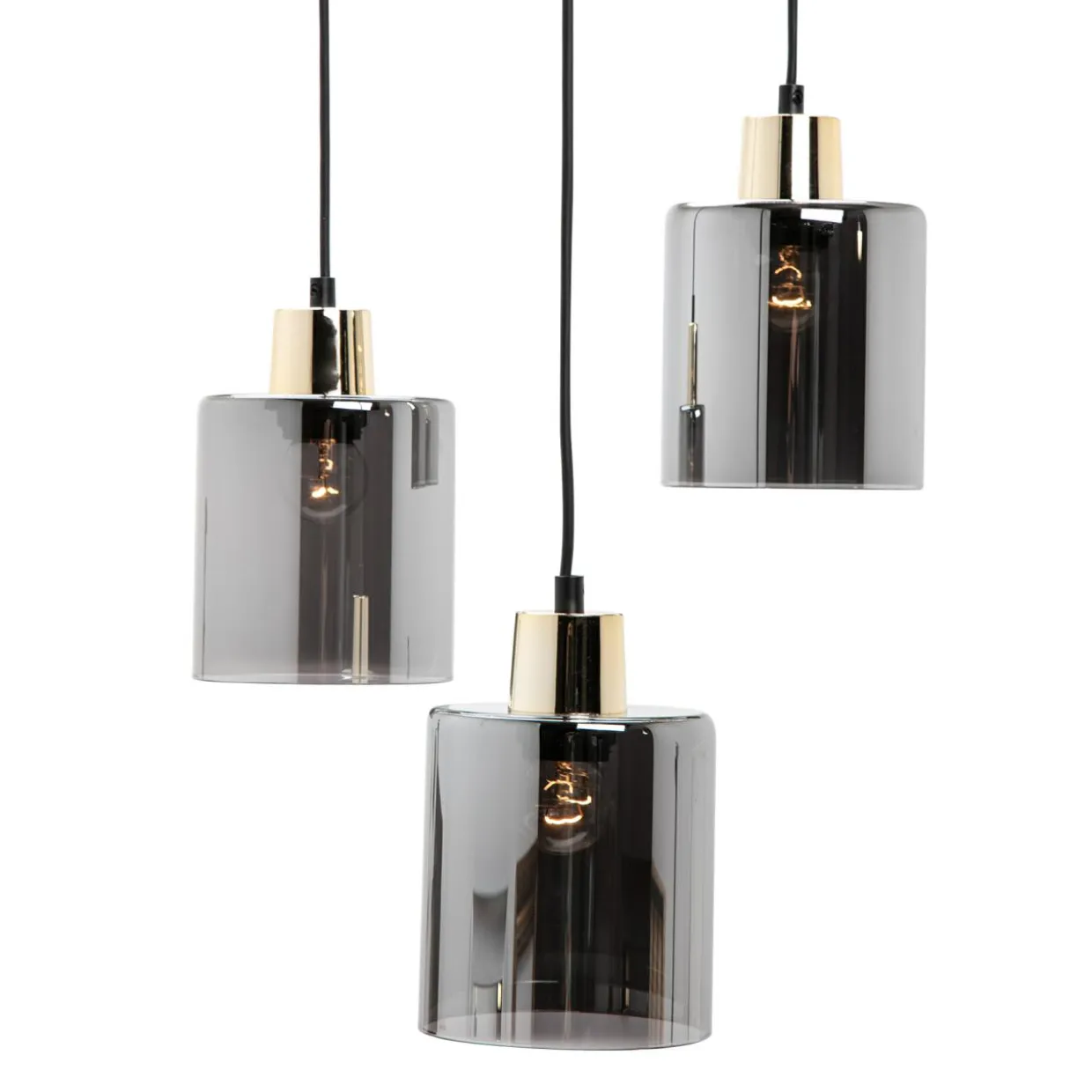 Lampa wisząca loftowa złota SIERRA III