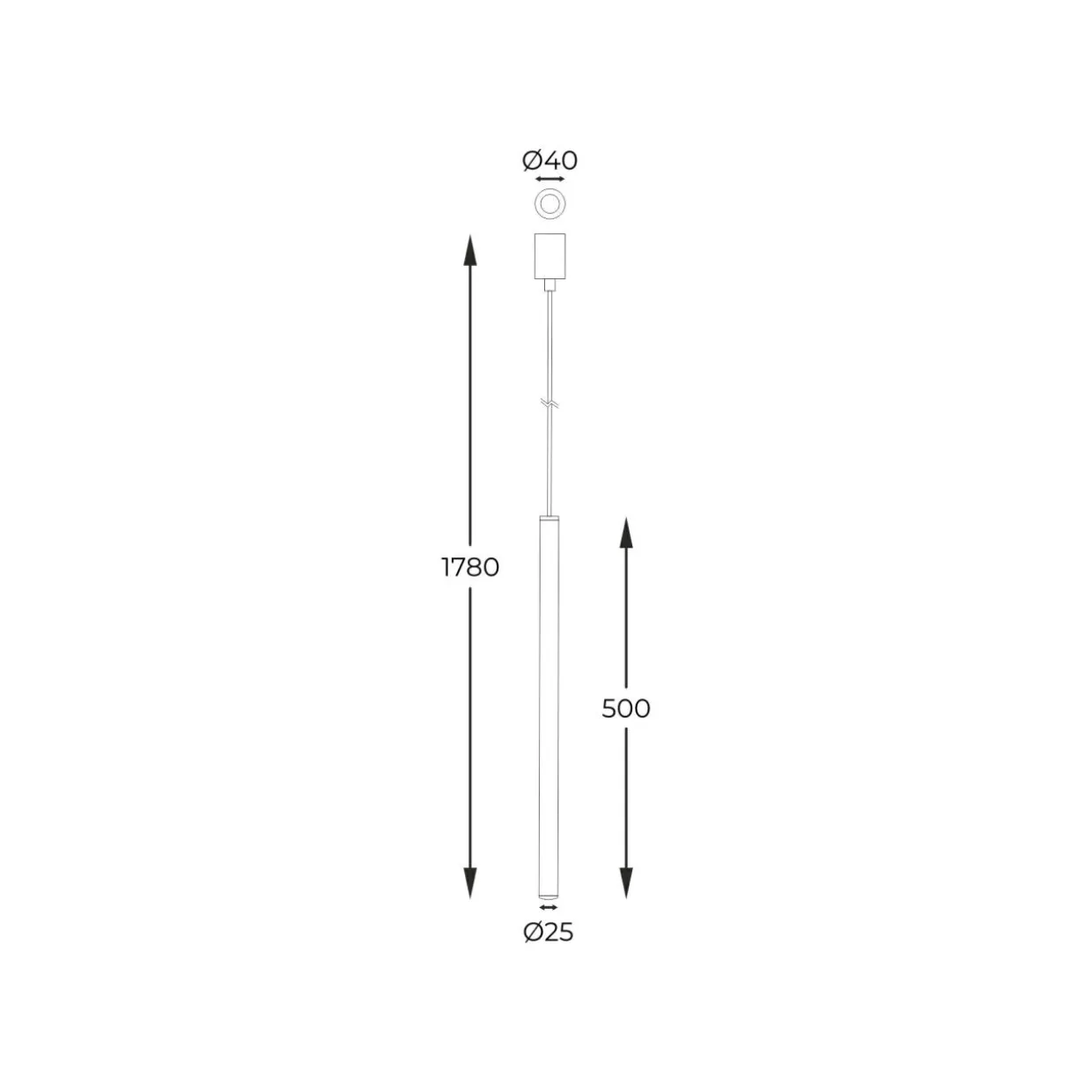 Lampa wisząca loftowa złota NOVA S 179 cm