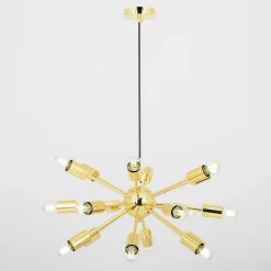 Lampa wisząca loftowa złota MANDI 51 cm