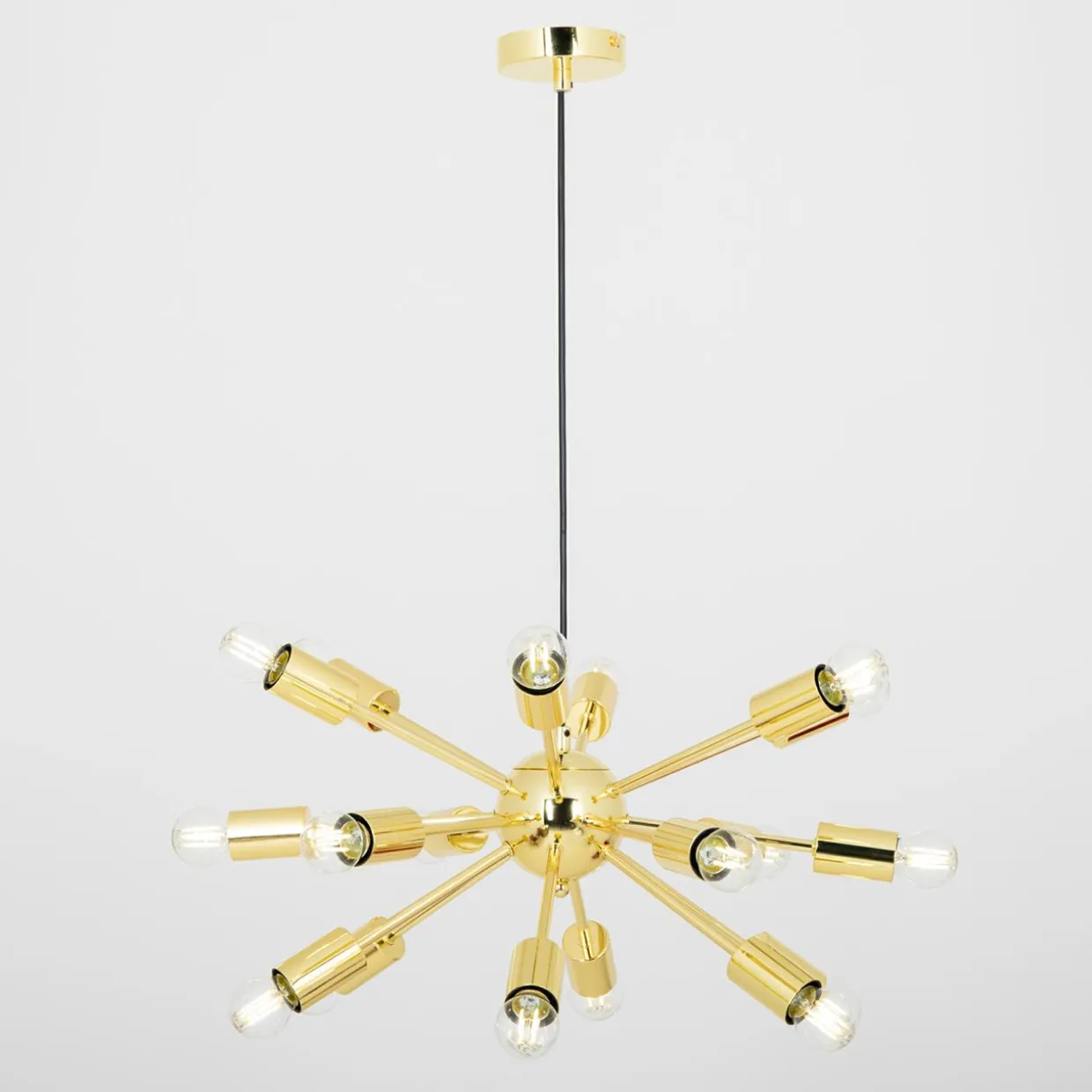 Lampa wisząca loftowa złota MANDI 51 cm