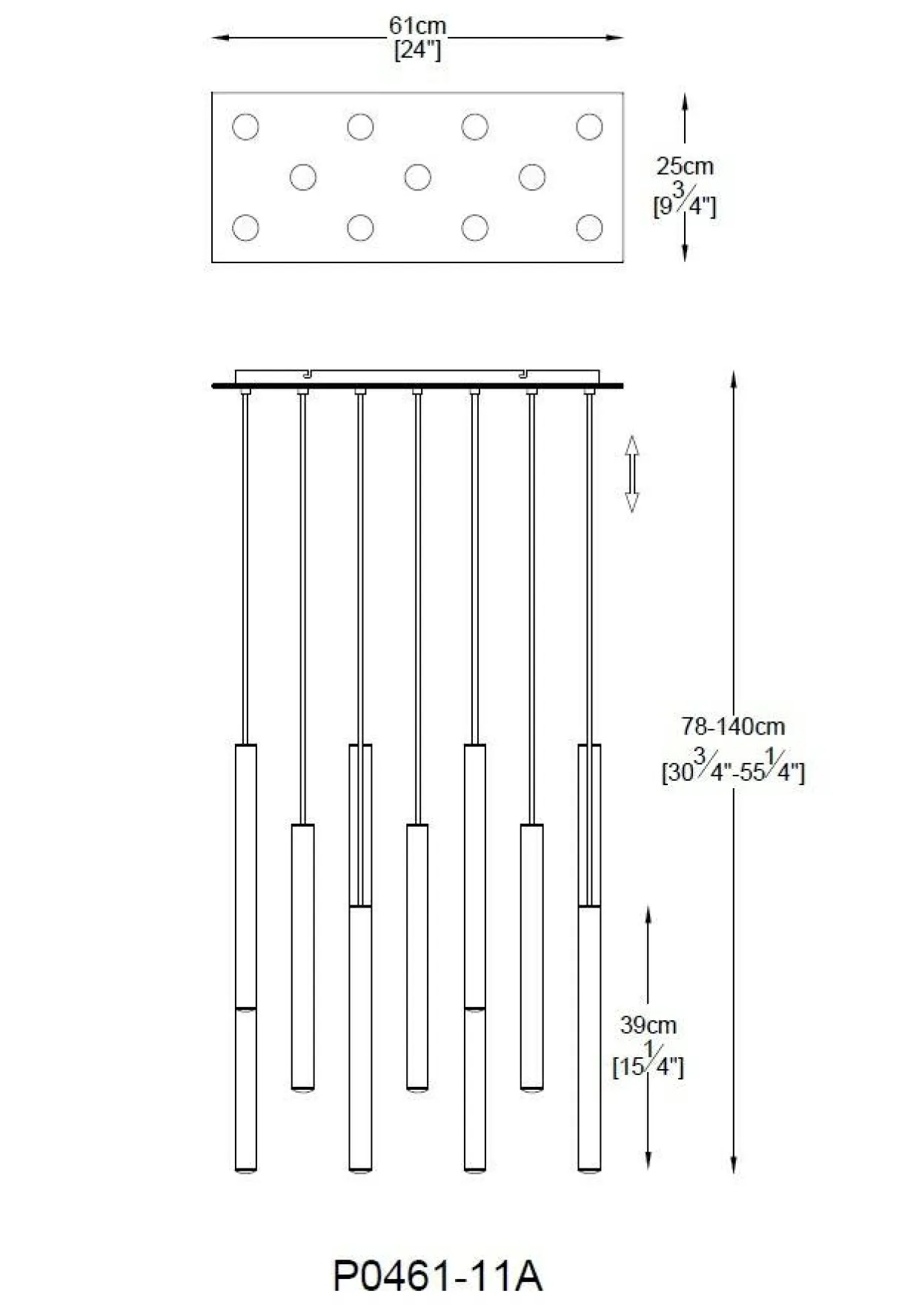 Lampa wisząca LOYA LED P0461-11A-B5SC