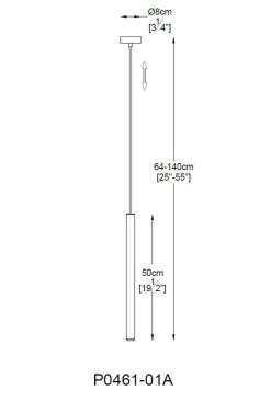 Lampa wisząca LOYA P0461-01A-L7L7