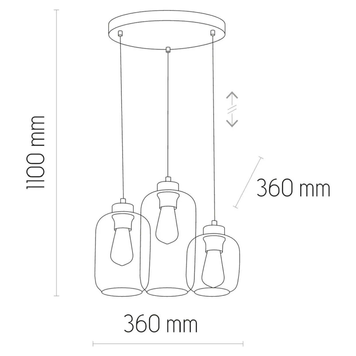 Lampa wisząca MARCO GREEN 3