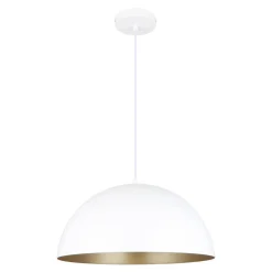 Lampa wisząca matowa biała VELA