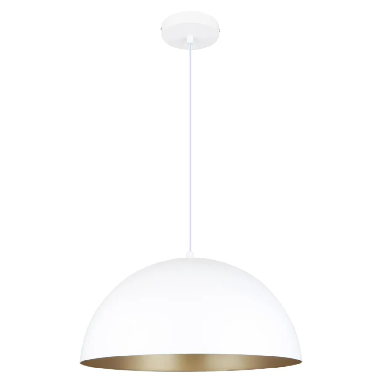 Lampa wisząca matowa biała VELA