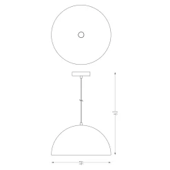 Lampa wisząca matowa biała VELA