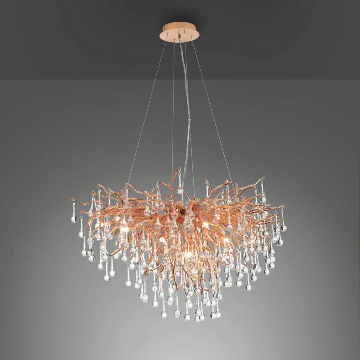 Lampa wisząca miedziana ICICLE