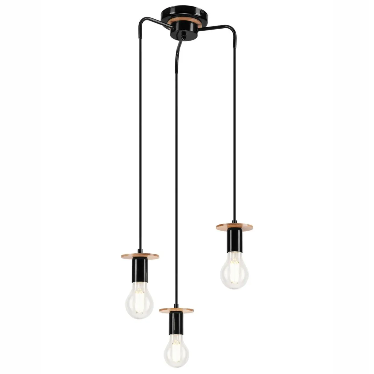 Lampa wisząca modern czarna ANGELINA 3