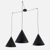 Lampa wisząca pająk czarna CONO 3