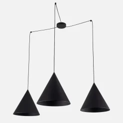 Lampa wisząca pająk czarna CONO 3