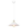 Lampa wisząca pojedyncza biała MAYA