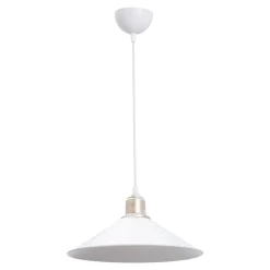 Lampa wisząca pojedyncza biała MAYA