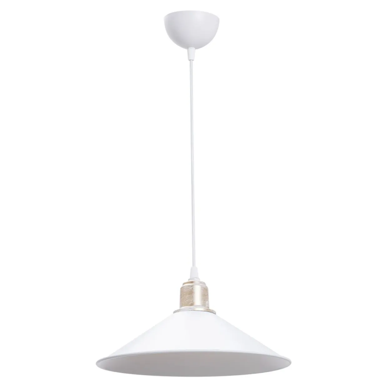 Lampa wisząca pojedyncza biała MAYA