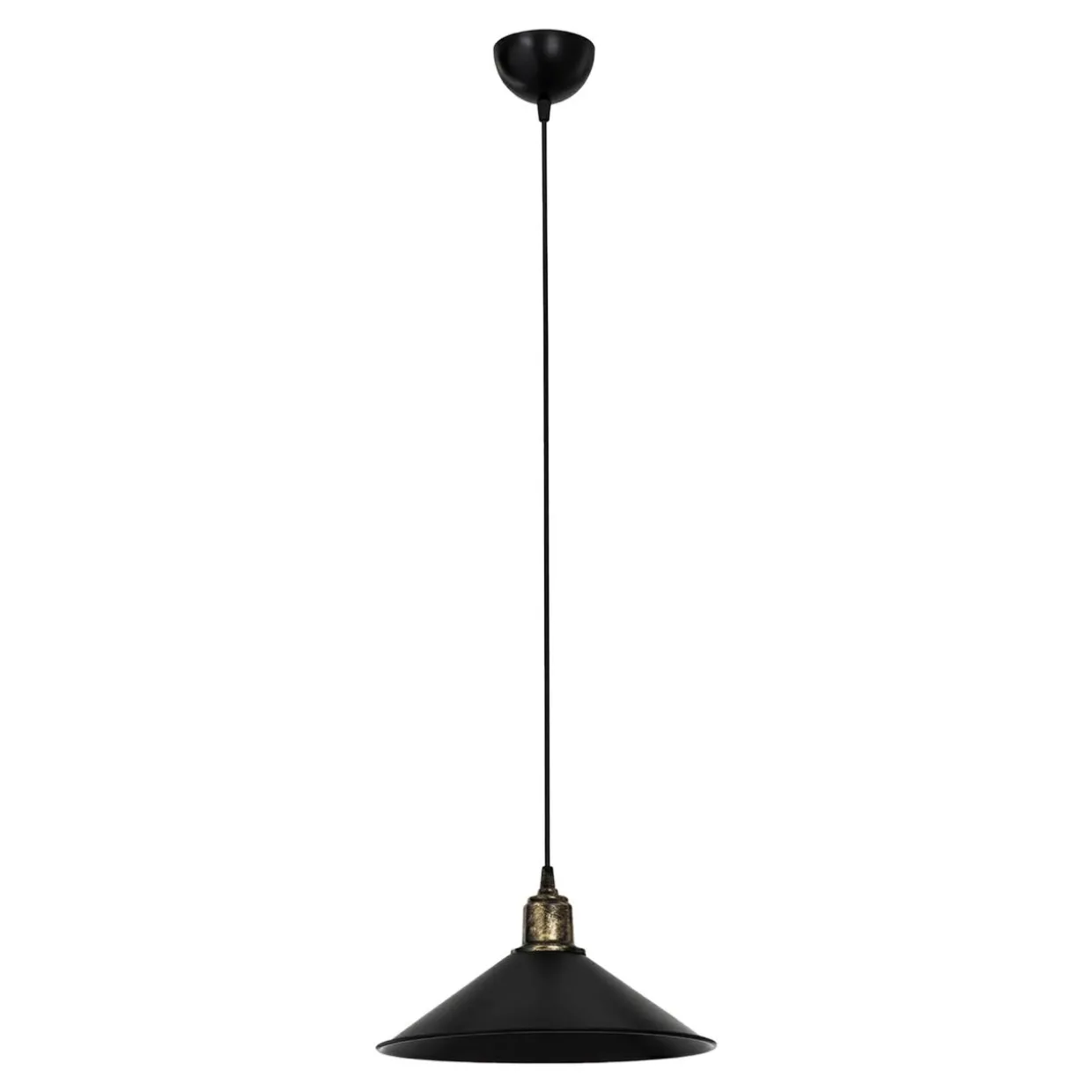 Lampa wisząca pojedyncza czarna MAYA