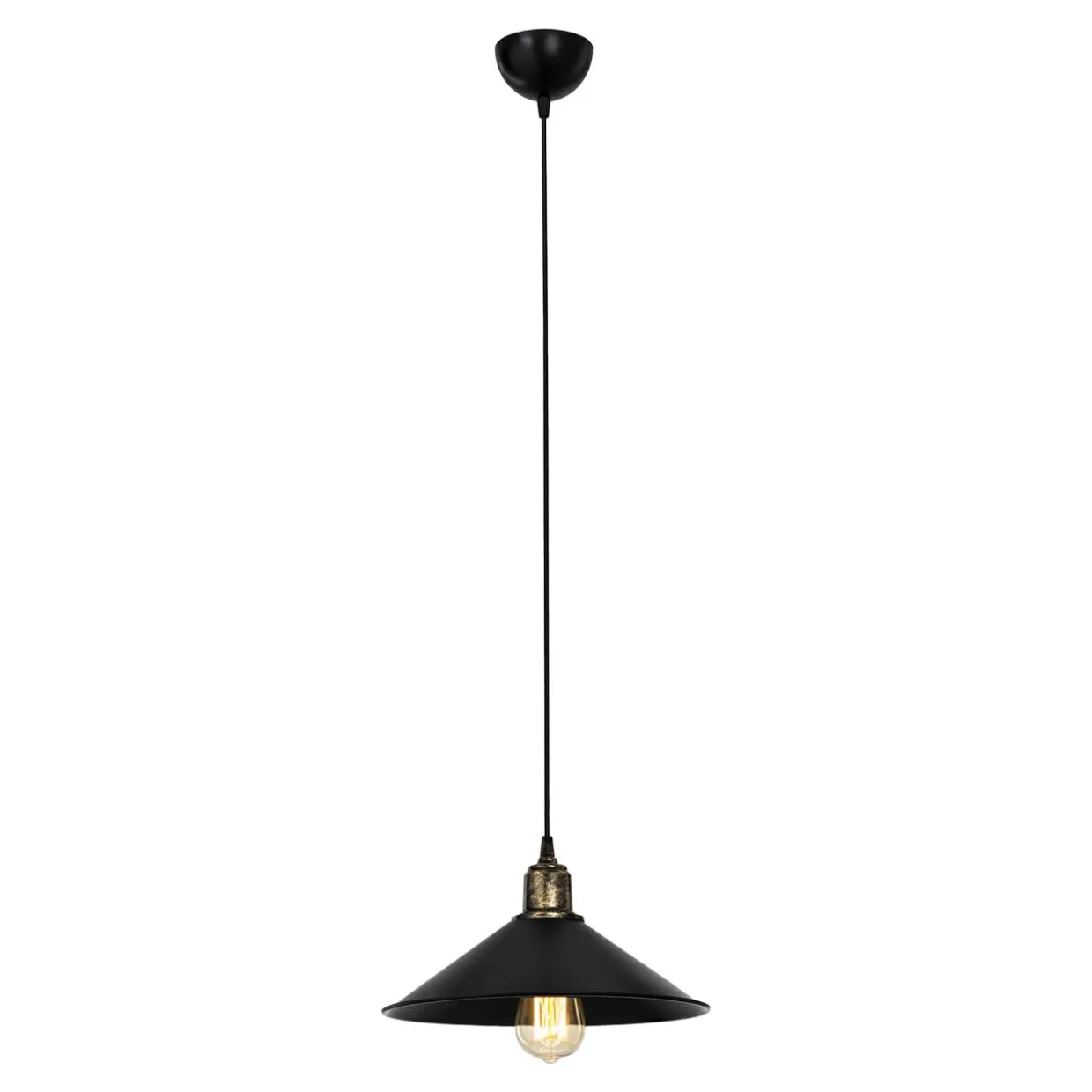 Lampa wisząca pojedyncza czarna MAYA