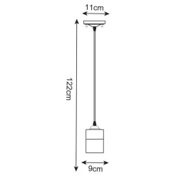 Lampa wisząca PORTO CL19020-1P-BL