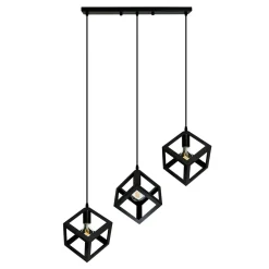 Lampa wisząca 3-punktowa czarna SWEDEN