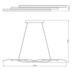 Lampa wisząca RESINA LED L170221-3