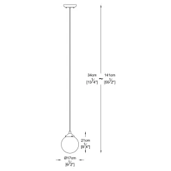 Lampa wisząca RIANO P0454-01D-F7AC
