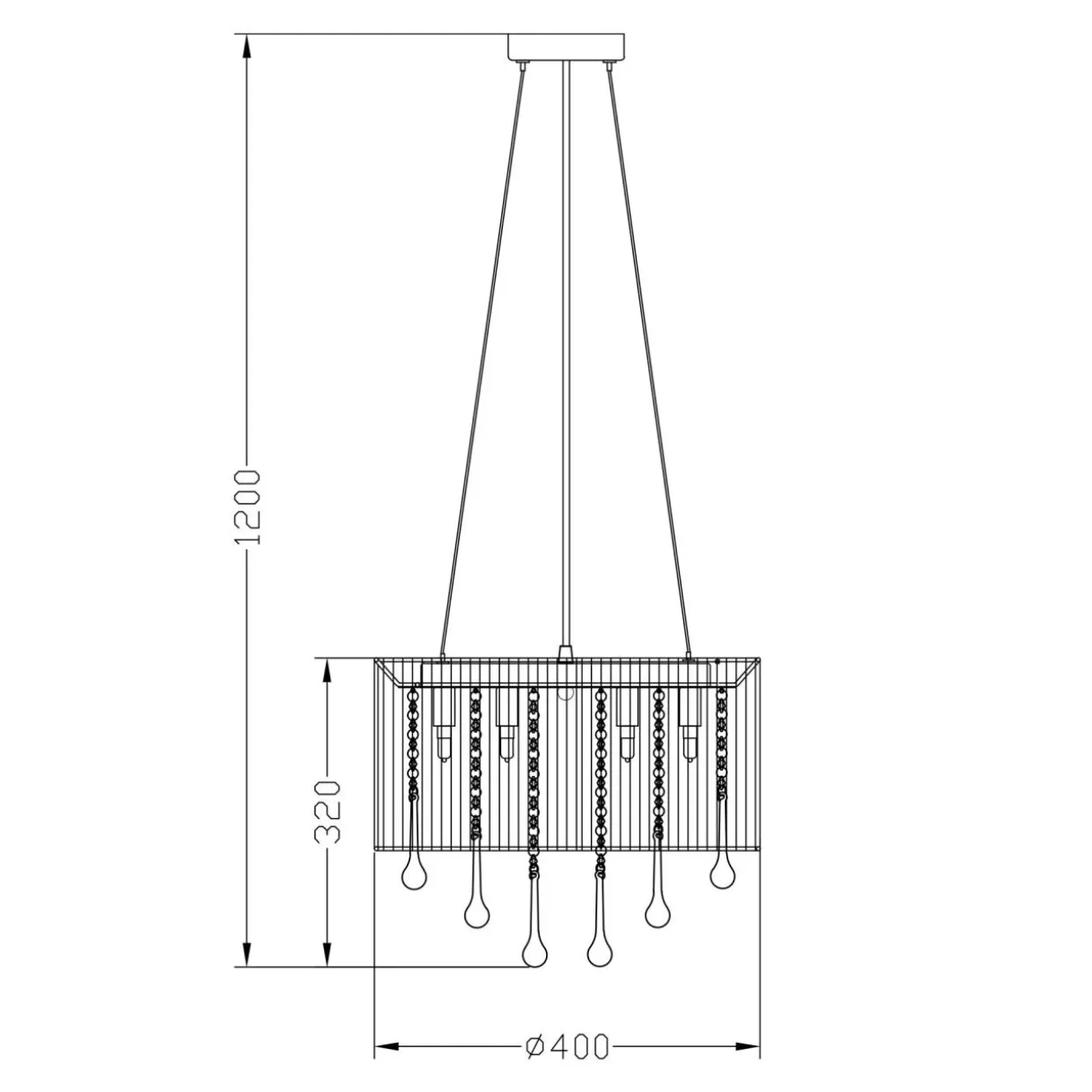 Lampa wisząca RLD92174-8A VERONA