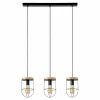 Lampa wisząca rustykalna drewno dębowe RENO III