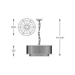 Lampa wisząca SERGIO P0528-06H-F4AC