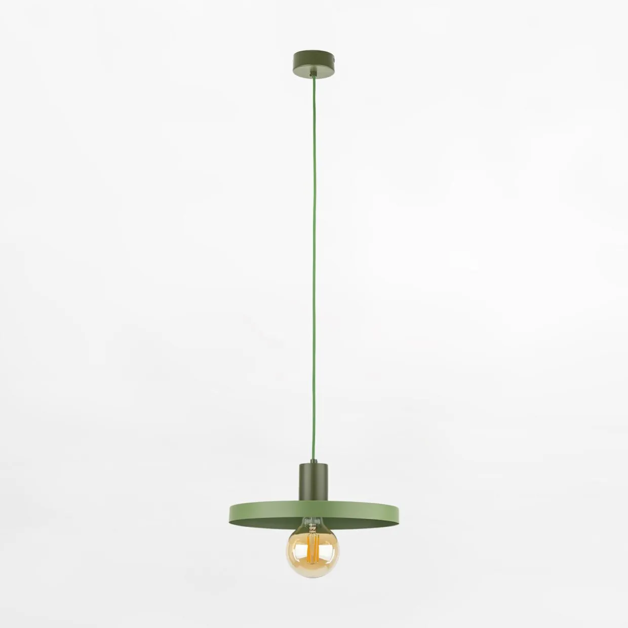 Lampa wisząca SILA GREEN PEAPOD fi 30 cm