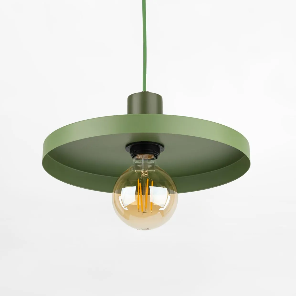 Lampa wisząca SILA GREEN PEAPOD fi 30 cm