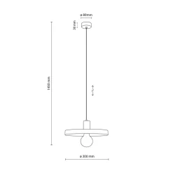 Lampa wisząca SILA GREEN PEAPOD fi 30 cm