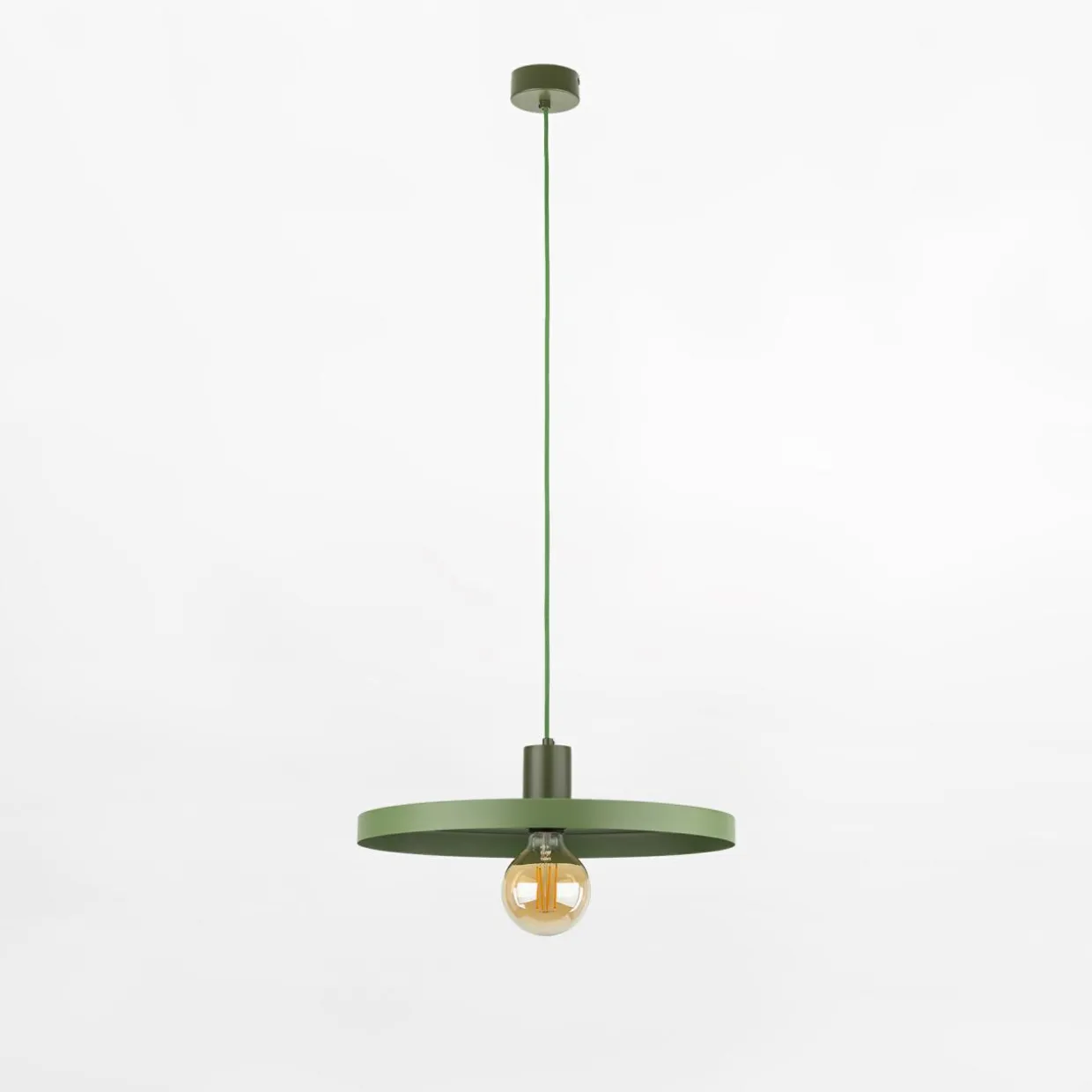 Lampa wisząca SILA GREEN PEAPOD fi 44,5 cm