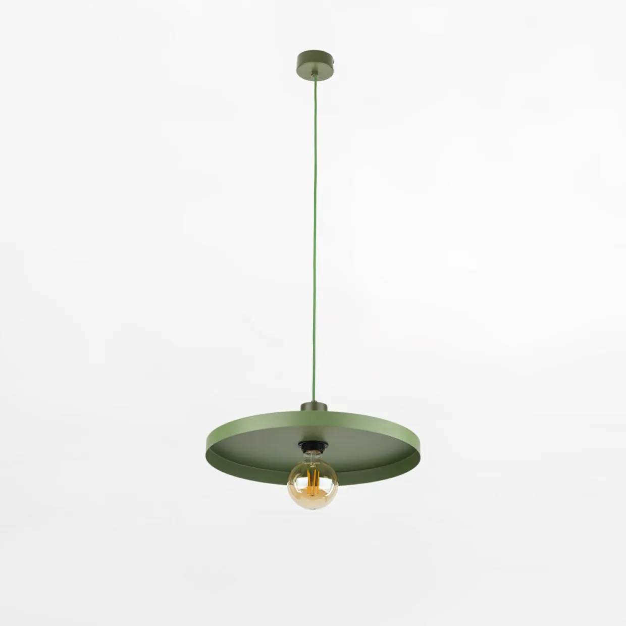 Lampa wisząca SILA GREEN PEAPOD fi 44,5 cm
