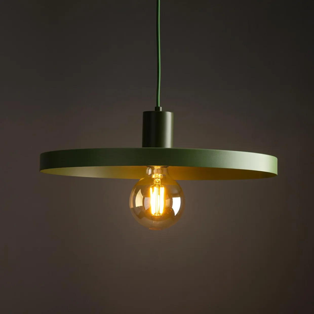 Lampa wisząca SILA GREEN PEAPOD fi 44,5 cm