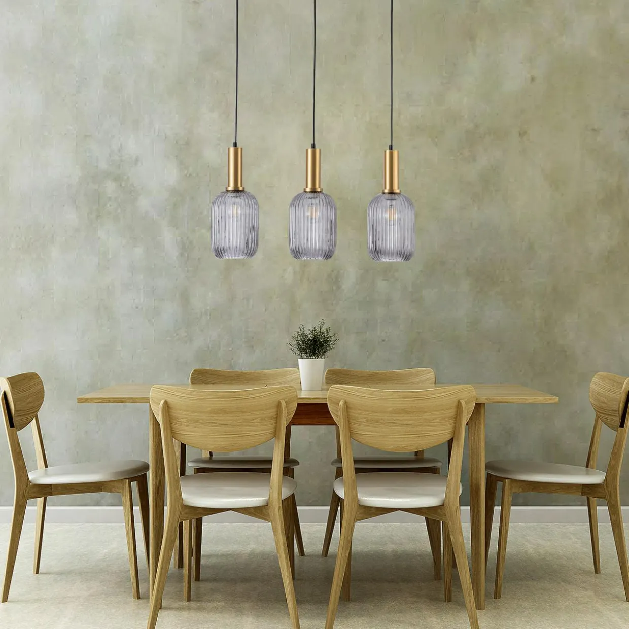 Lampa wisząca SMOKEY SUFFOLK 3