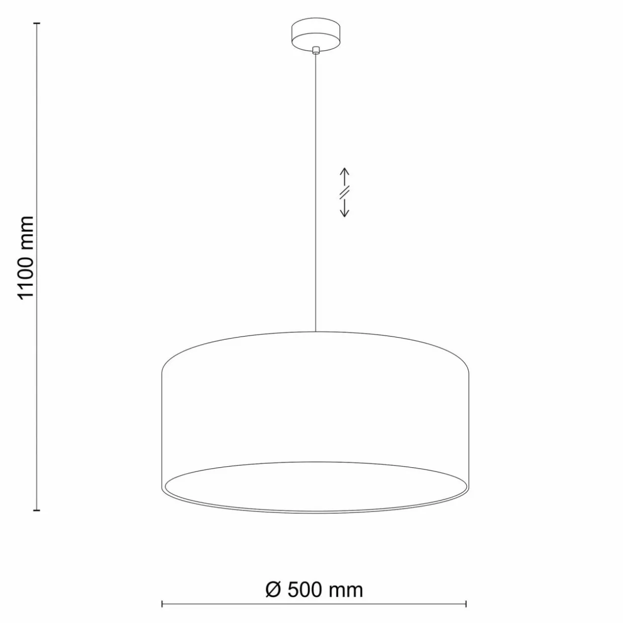Lampa wisząca szarozielona EARTH 50 cm