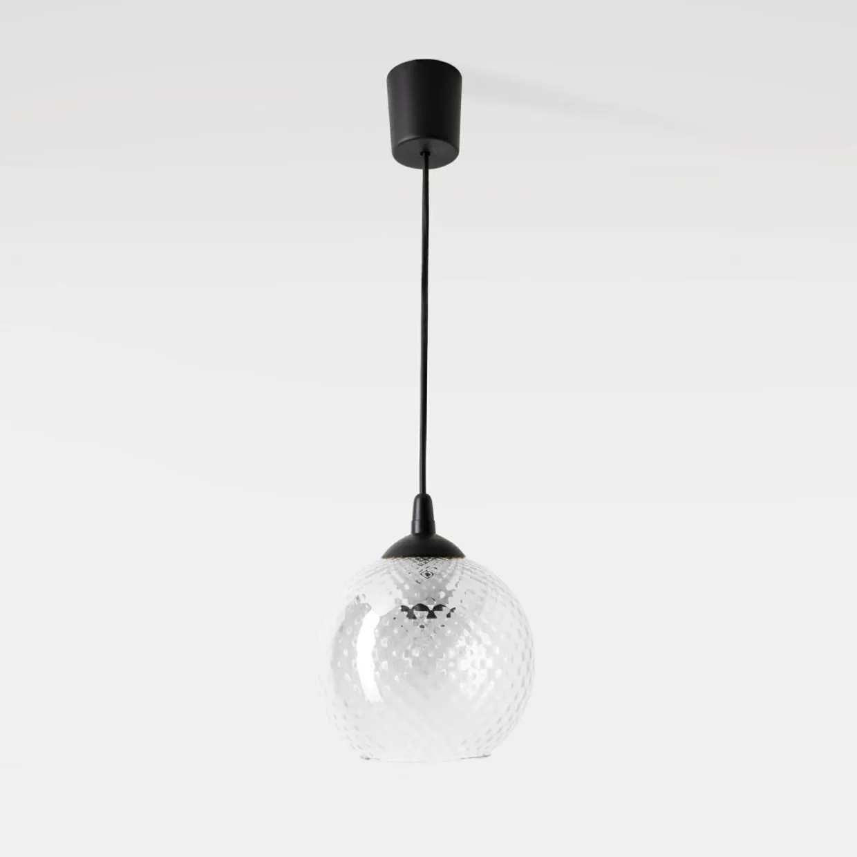Lampa wisząca tranparentny klosz MIX fi 18 cm