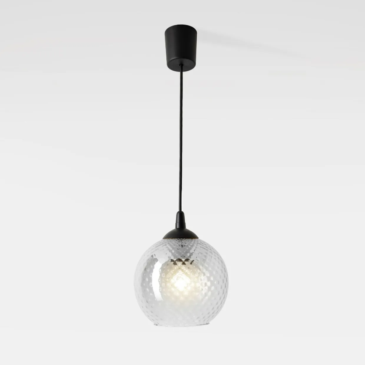 Lampa wisząca tranparentny klosz MIX fi 18 cm