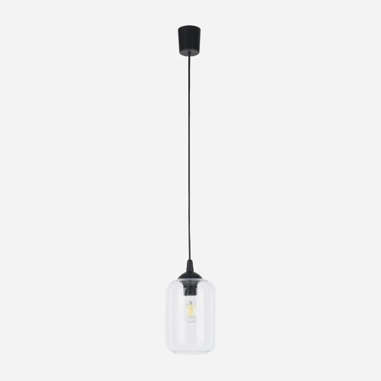 Lampa wisząca transparentny klosz MIX fi 14 cm