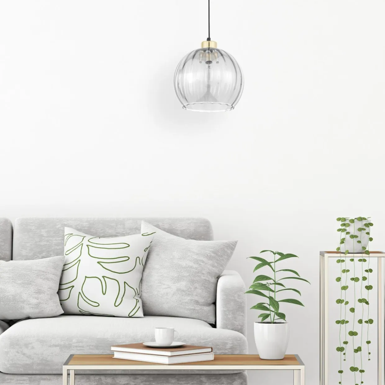 Lampa wisząca transparentna DEVI