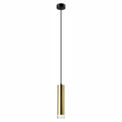 Lampa wisząca tuba złota DIEGO I