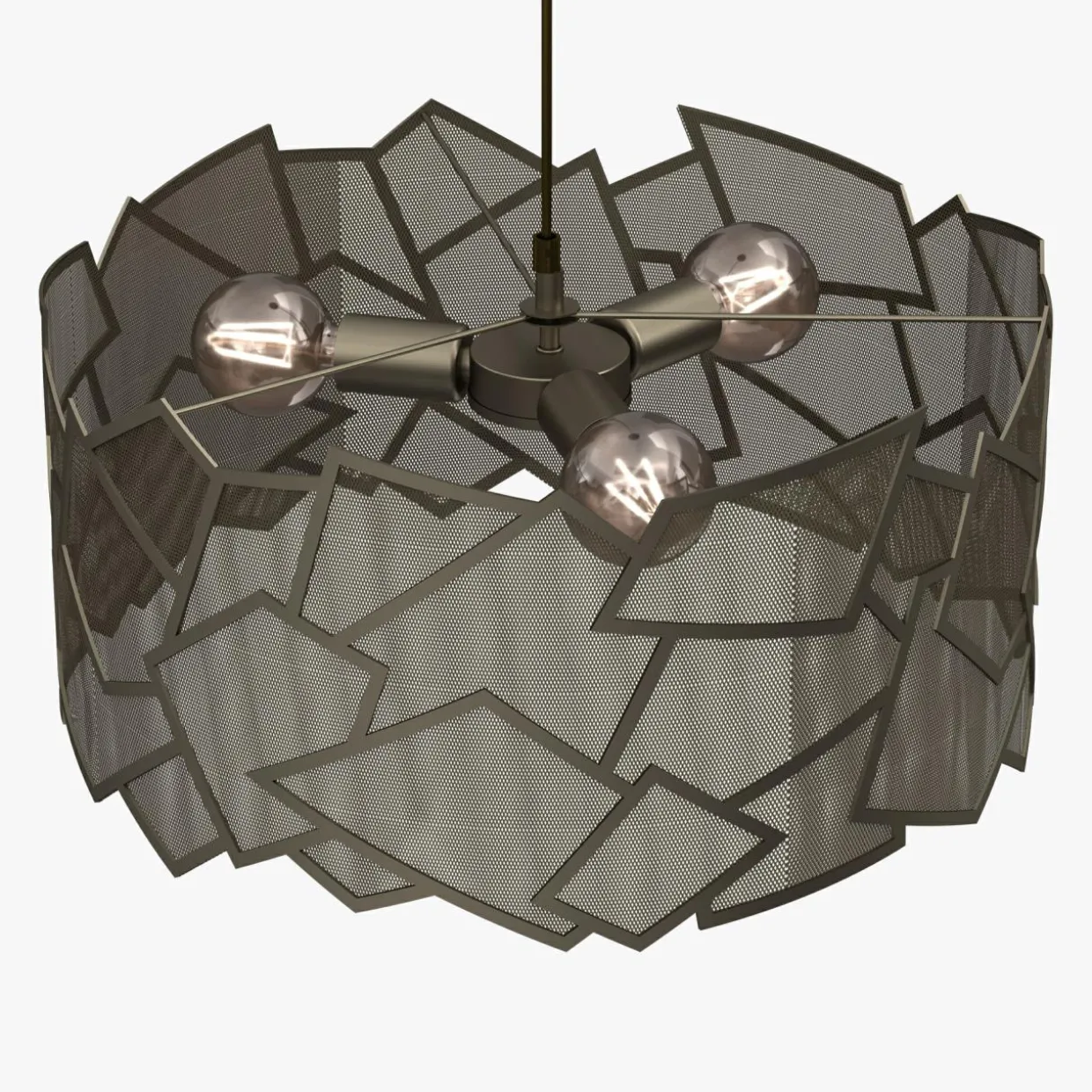 Lampa wisząca tytanowe złoto CAMO III