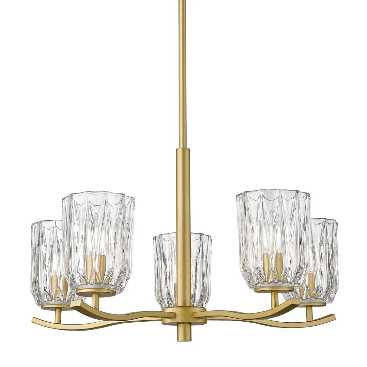 Lampa wisząca żyrandol złota TAZZA