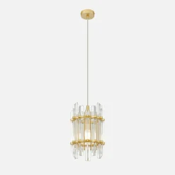 Lampa wisząca złota ALEXANDRIA 19 cm