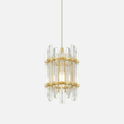 Lampa wisząca złota ALEXANDRIA 19 cm